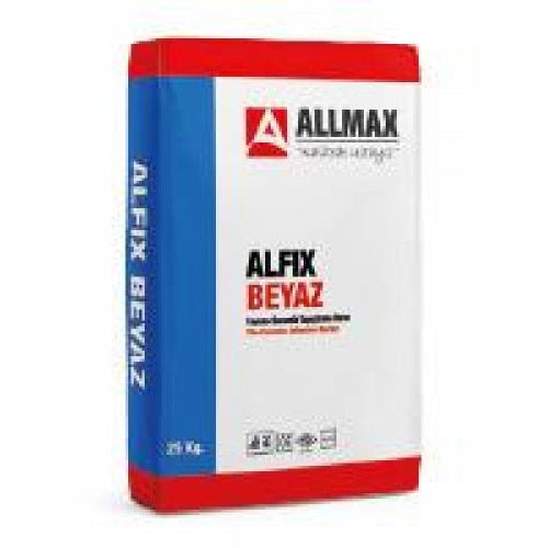 Allmax Alfix Fayans Ve Seramik Yapıştırma Harcı Beyaz 25 Kg.