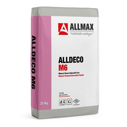Allmax M6 Mineral Desen Dekoratif Sıva 1.5 MM 25 Kg