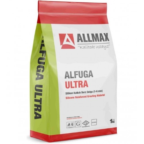 Allmax Silikonlu Fuga Derz Dolgusu Beyaz 1 Kg.