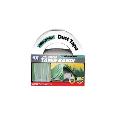 Boss Tape Duct Tape Tamir Bandı 48mmx50mt-Şeffaf BT-02042
