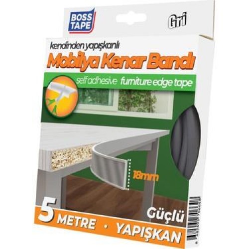 Boss Tape Mobilya Kenar Bandı Gri