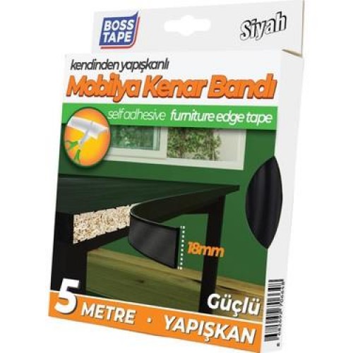 Boss Tape Mobilya Kenar Bandı Siyah