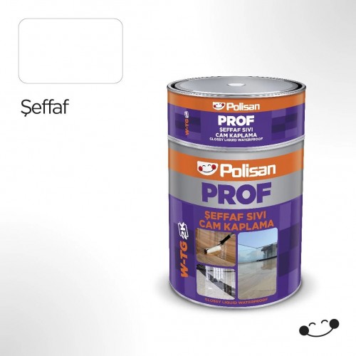 Polisan Prof Sıvı Cam Şeffaf 1Kg. W-TG