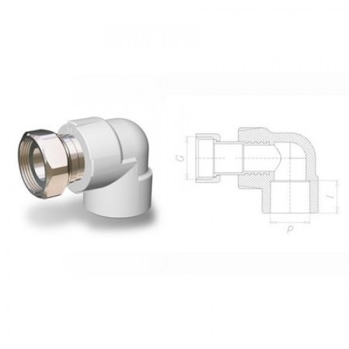 PPRC Döner Başlı Dirsek 25-3/4 MM.