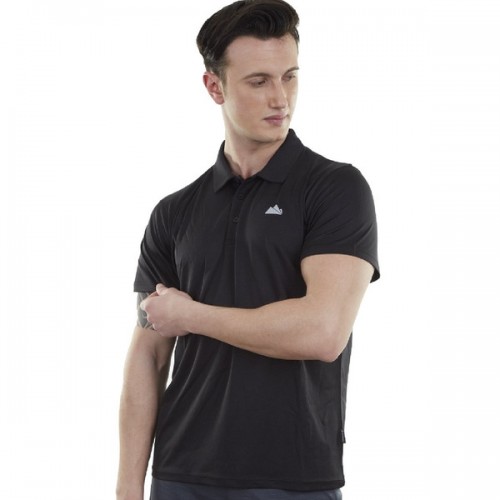 Alpinist Horizons Ultra Dry Erkek Polo T-Shirt Siyah-L