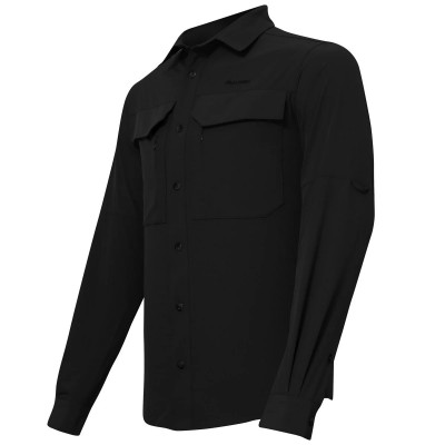 Alpinist Natriks Uzun Kollu Erkek Gömlek XS Beden Siyah