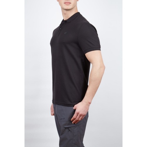 Alpinist Roc Erkek Polo T-Shirt Siyah-L