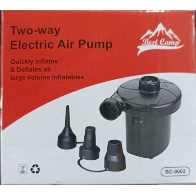 Best Kamp Havuz Bot Şişme Yatak Şişirme Pompası 12V Adaptör+Çakmaklık