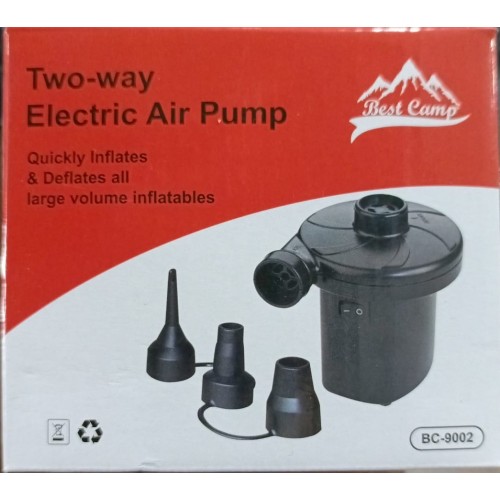 Best Kamp Havuz Bot Şişme Yatak Şişirme Pompası 12V Adaptör+Çakmaklık