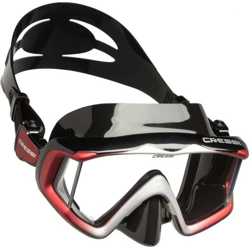 Cressi Liberty Triside Maske Black/Red/Silver DS455058