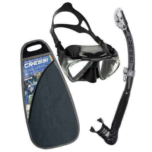 Cressi Penta + Alpha Maske Şnorkel Set Black/Blue DS323520 Cressi Penta + Alpha Maske Şnorkel Set Black/Blue DS323520