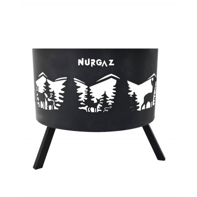 Nurgaz Orman Şöminesi Geyik Desen NG OSG