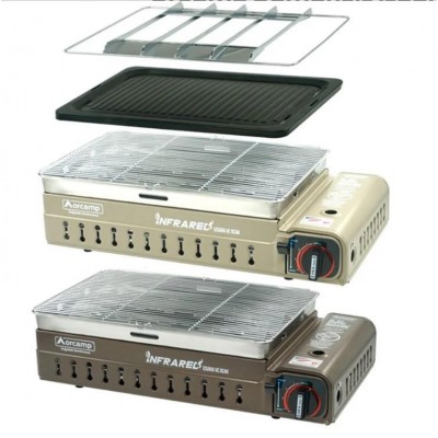 Orcamp Portatif Kamp Ocak Dumansız Izgara Çantalı Kahverengi CK-507