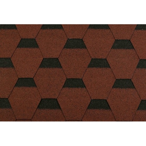Çukurova Şıngıl (Shingle) Petek Model Kırmızı 2.61 M2 Çukurova Şıngıl (Shingle) Petek Model Kırmızı 2.61 M2